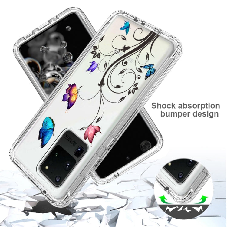 For Samsung Galaxy S20 Ultra PC+TPU Transparent Painted Phone Case