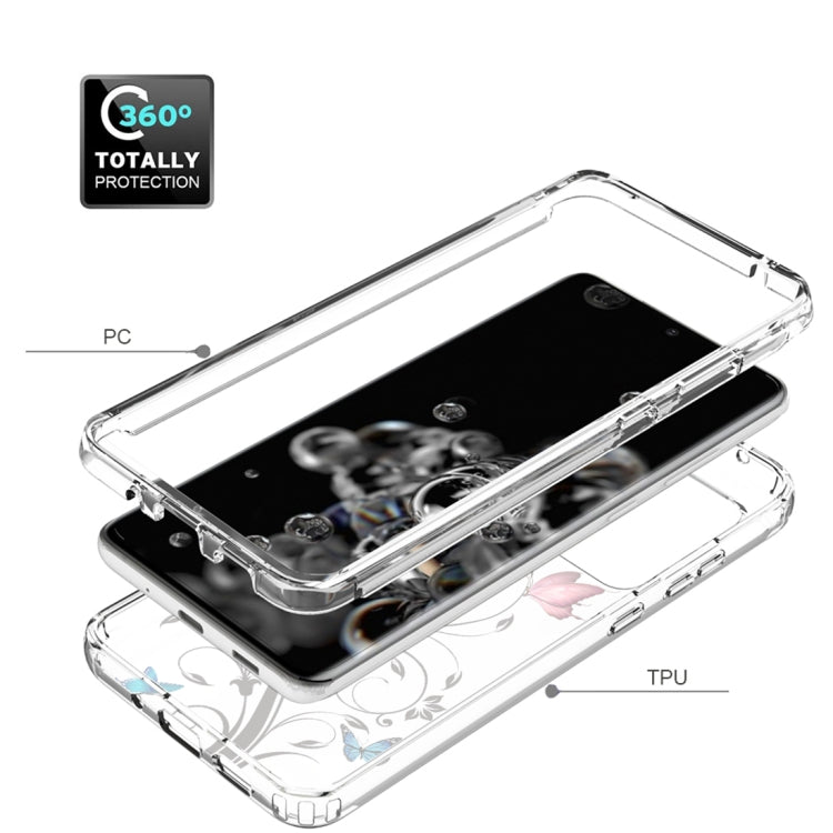 For Samsung Galaxy S20 Ultra PC+TPU Transparent Painted Phone Case
