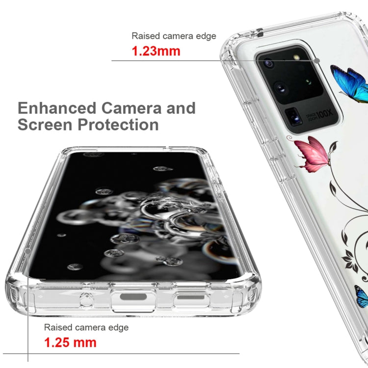 For Samsung Galaxy S20 Ultra PC+TPU Transparent Painted Phone Case
