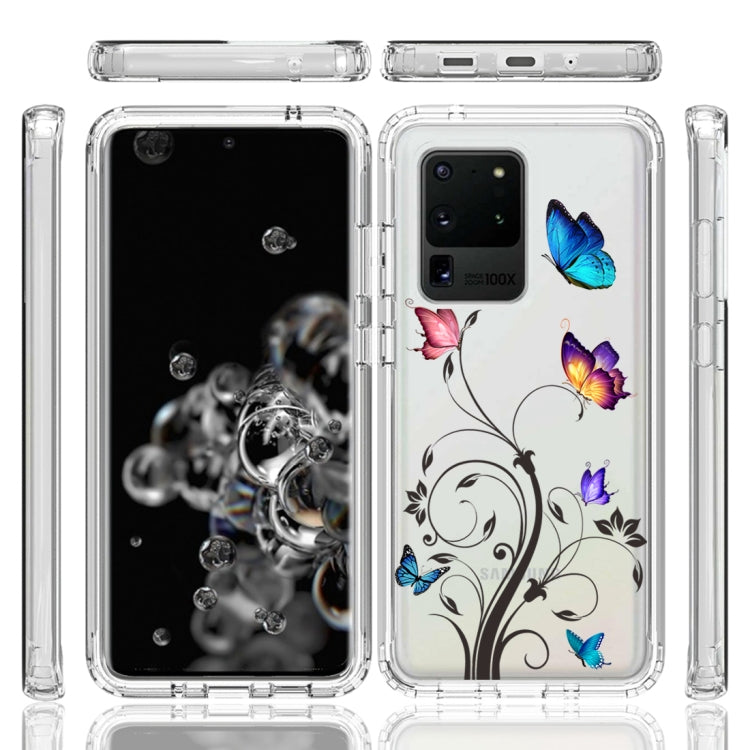For Samsung Galaxy S20 Ultra PC+TPU Transparent Painted Phone Case
