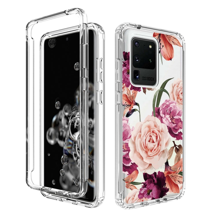 For Samsung Galaxy S20 Ultra PC+TPU Transparent Painted Phone Case