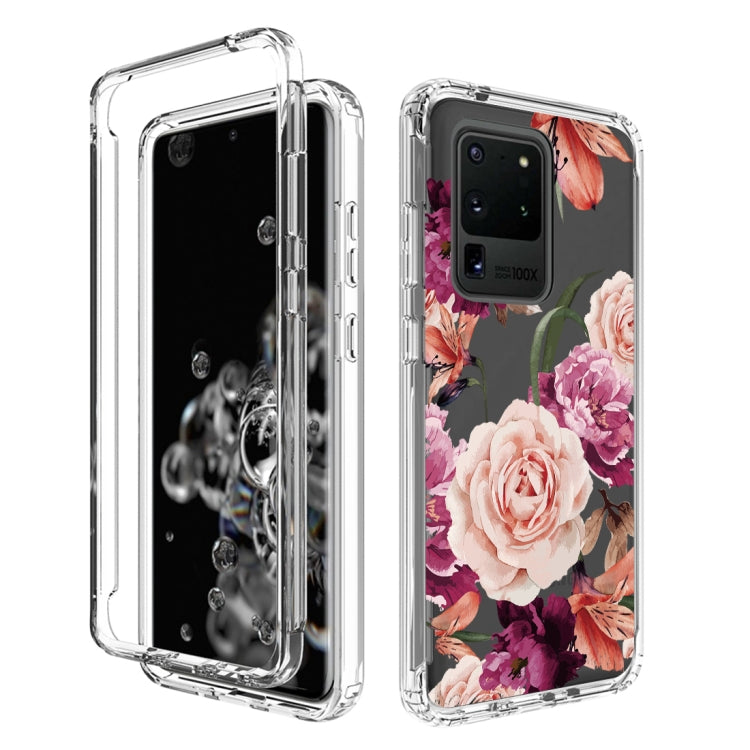 For Samsung Galaxy S20 Ultra PC+TPU Transparent Painted Phone Case