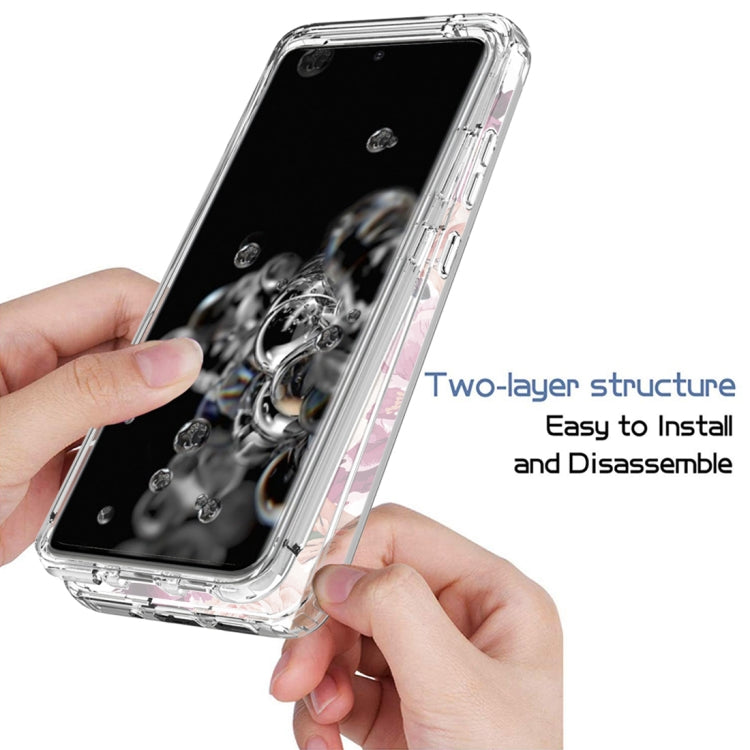 For Samsung Galaxy S20 Ultra PC+TPU Transparent Painted Phone Case