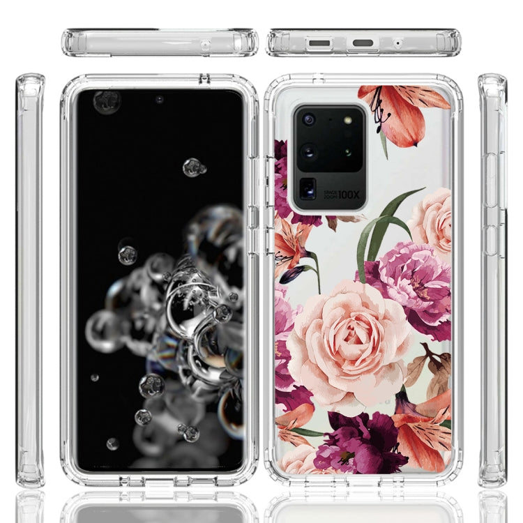 For Samsung Galaxy S20 Ultra PC+TPU Transparent Painted Phone Case