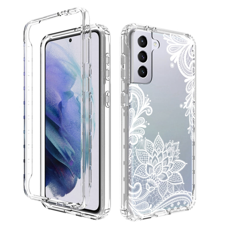 For Samsung Galaxy S21+ 5G PC+TPU Transparent Painted Phone Case