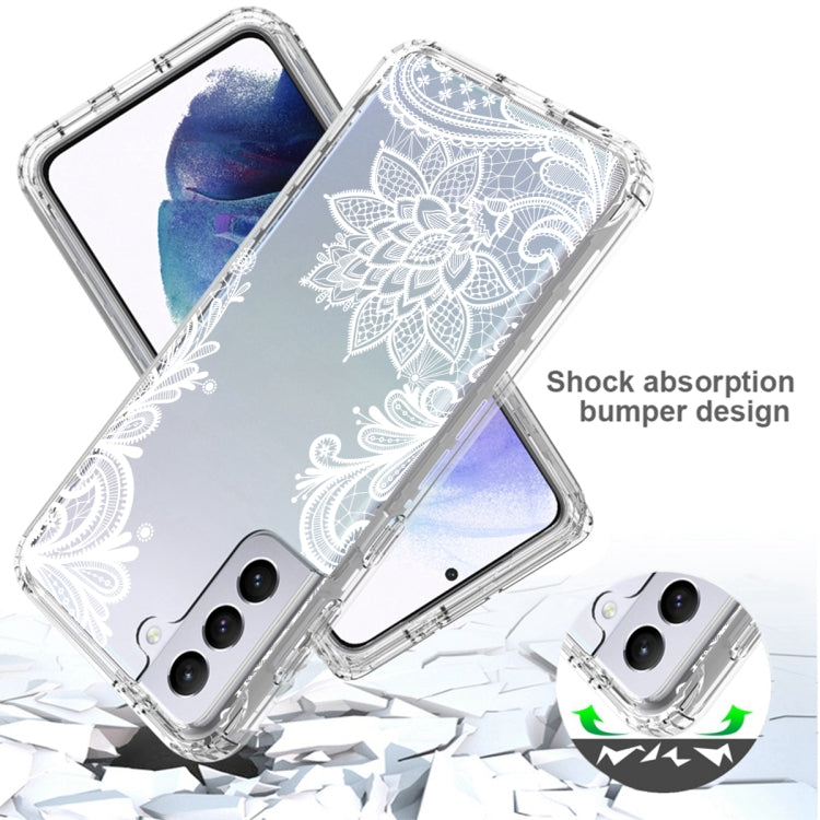 For Samsung Galaxy S21+ 5G PC+TPU Transparent Painted Phone Case