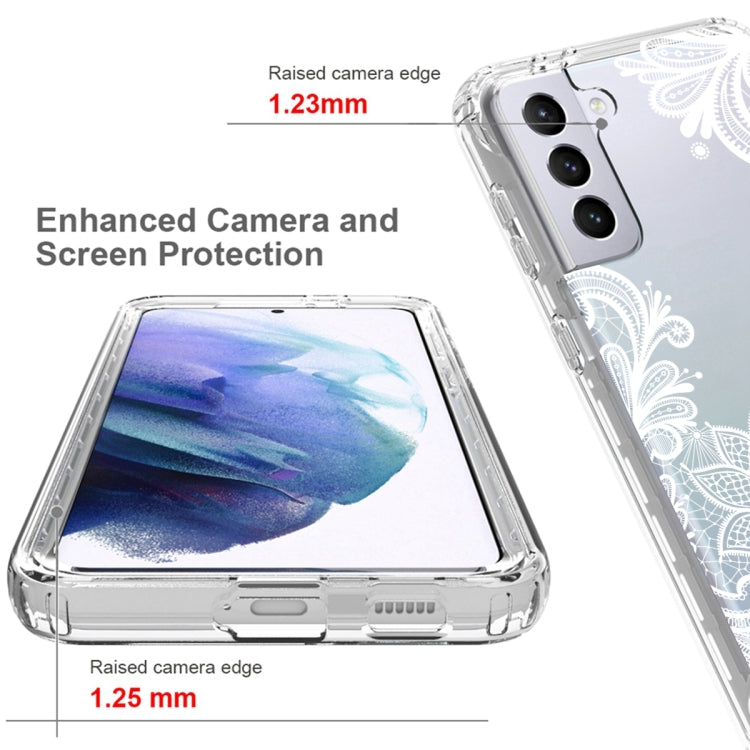 For Samsung Galaxy S21+ 5G PC+TPU Transparent Painted Phone Case