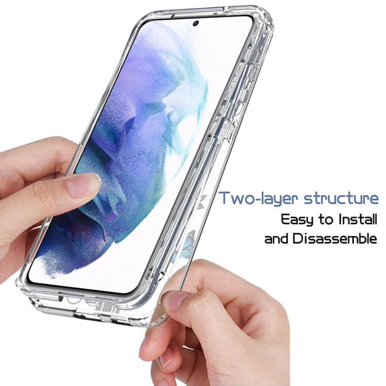 For Samsung Galaxy S21+ 5G PC+TPU Transparent Painted Phone Case