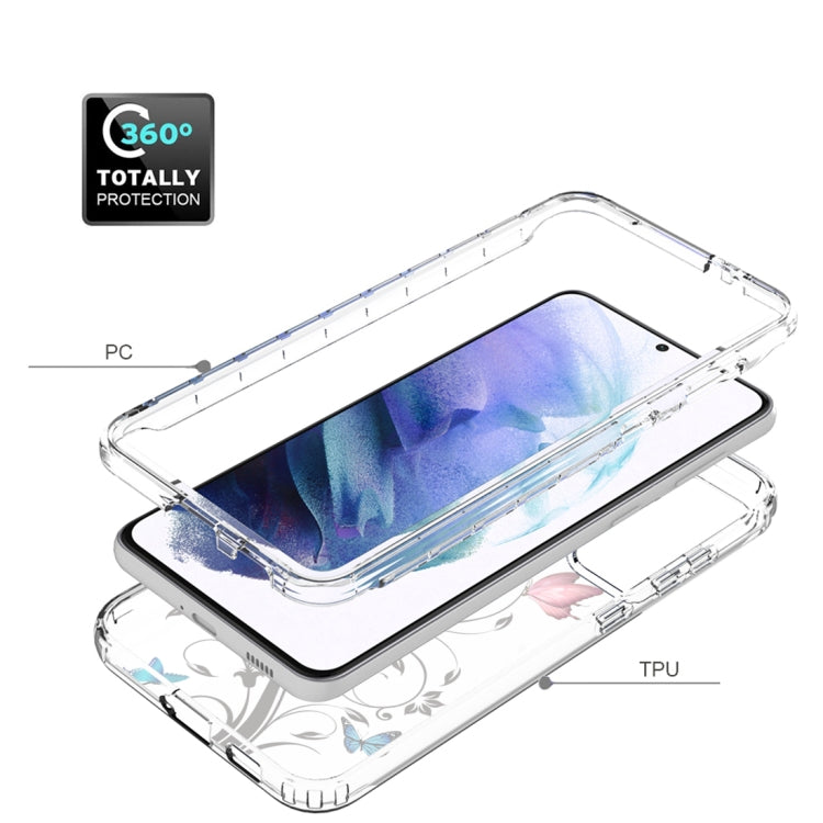 For Samsung Galaxy S21+ 5G PC+TPU Transparent Painted Phone Case