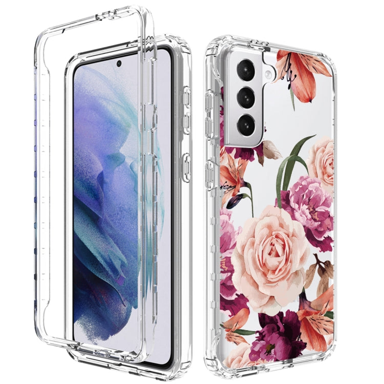 For Samsung Galaxy S21+ 5G PC+TPU Transparent Painted Phone Case