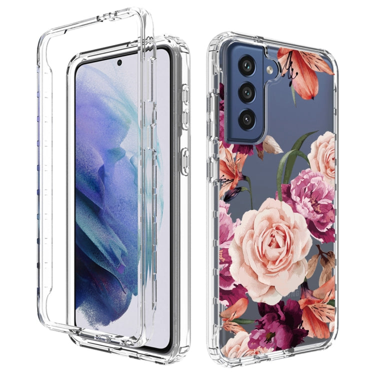 For Samsung Galaxy S21+ 5G PC+TPU Transparent Painted Phone Case