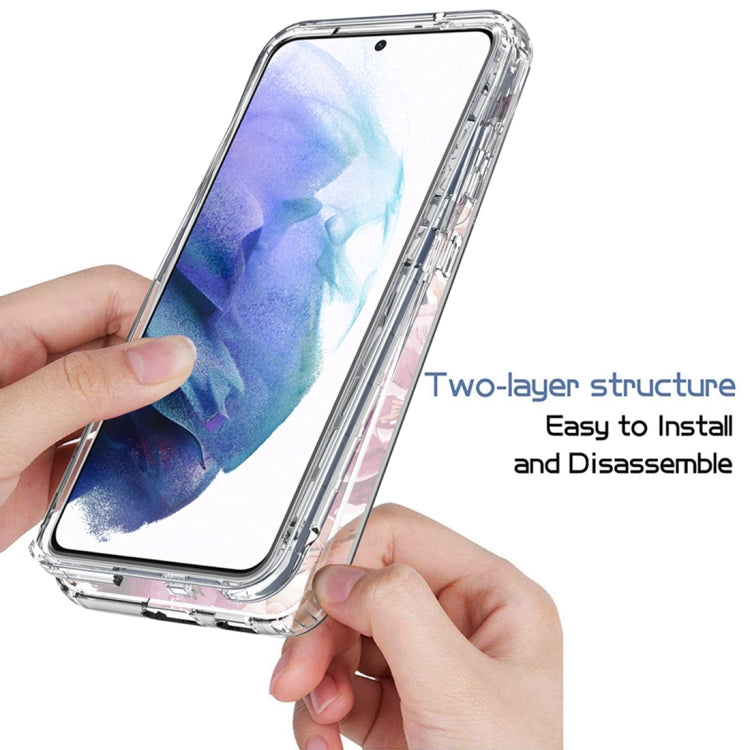 For Samsung Galaxy S21+ 5G PC+TPU Transparent Painted Phone Case