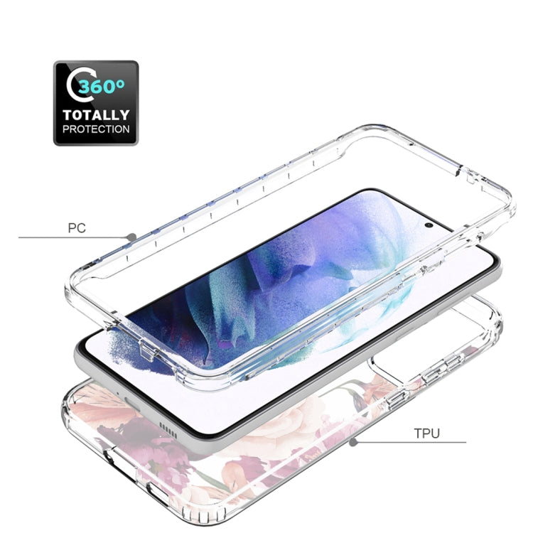 For Samsung Galaxy S21+ 5G PC+TPU Transparent Painted Phone Case