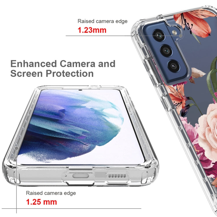 For Samsung Galaxy S21+ 5G PC+TPU Transparent Painted Phone Case