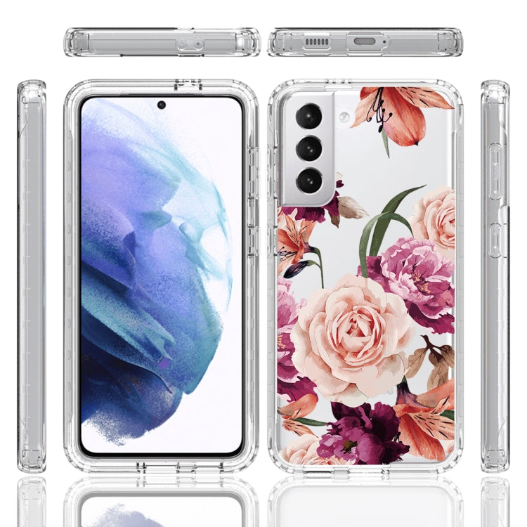 For Samsung Galaxy S21+ 5G PC+TPU Transparent Painted Phone Case