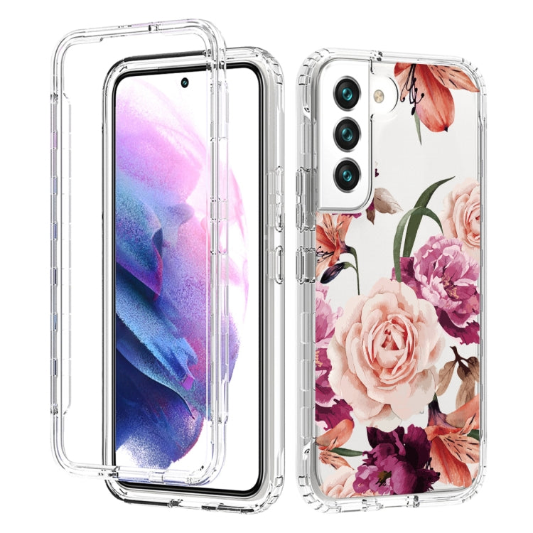 For Samsung Galaxy S22 5G PC+TPU Transparent Painted Phone Case