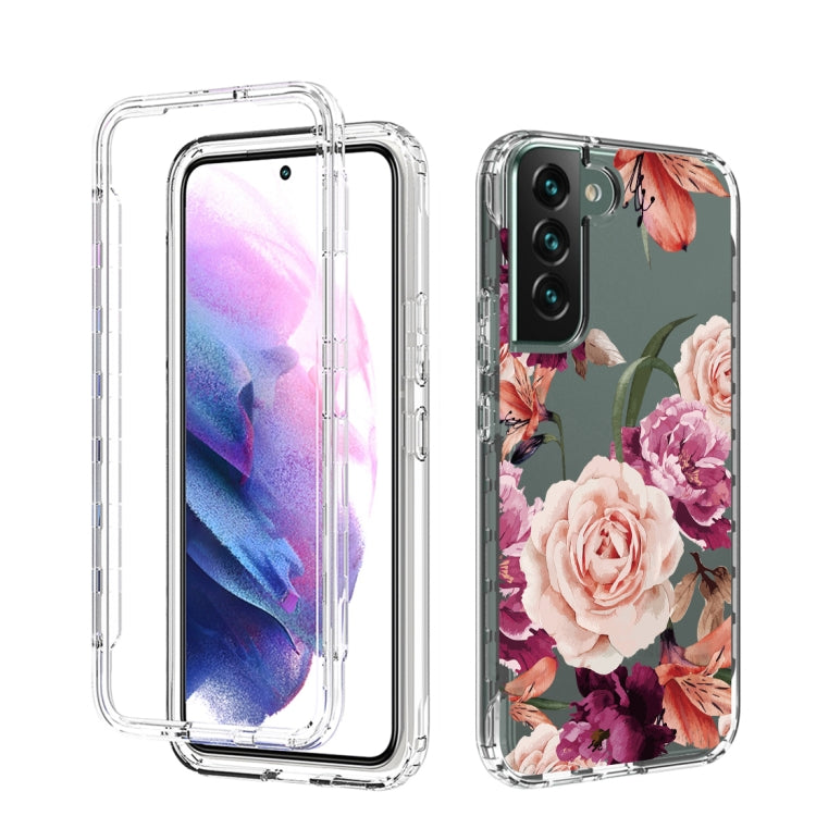 For Samsung Galaxy S22 5G PC+TPU Transparent Painted Phone Case