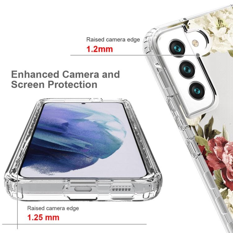 For Samsung Galaxy S22+ 5G PC+TPU Transparent Painted Phone Case