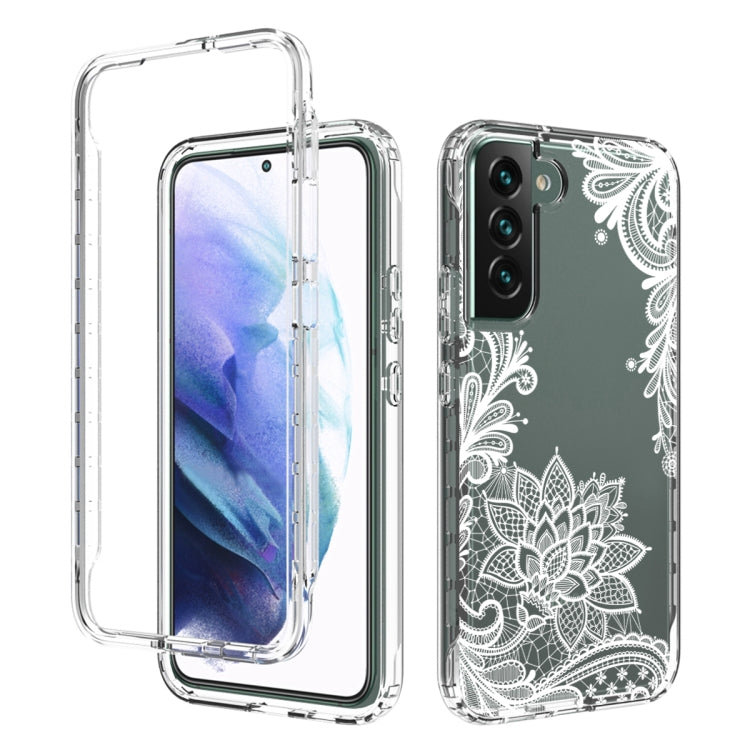 For Samsung Galaxy S22+ 5G PC+TPU Transparent Painted Phone Case