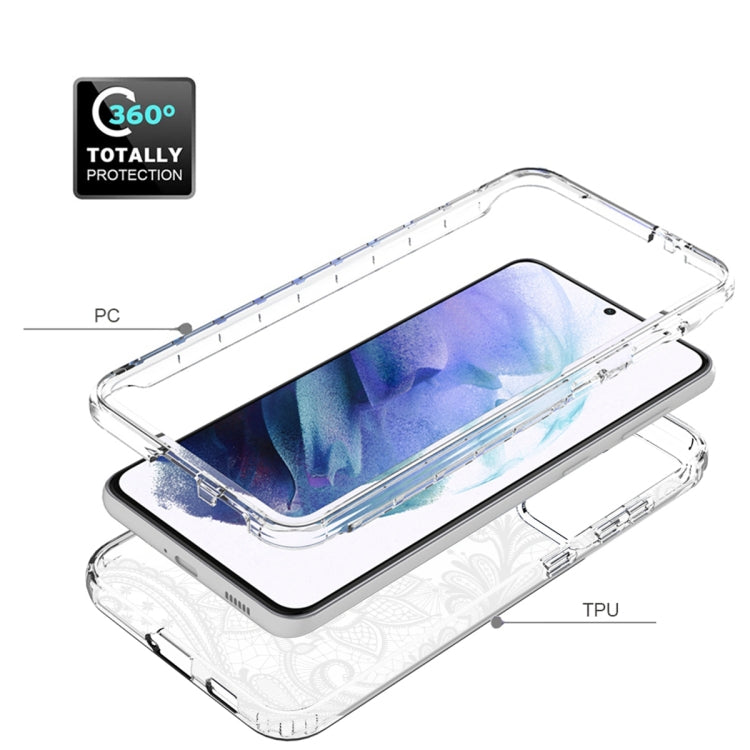 For Samsung Galaxy S22+ 5G PC+TPU Transparent Painted Phone Case