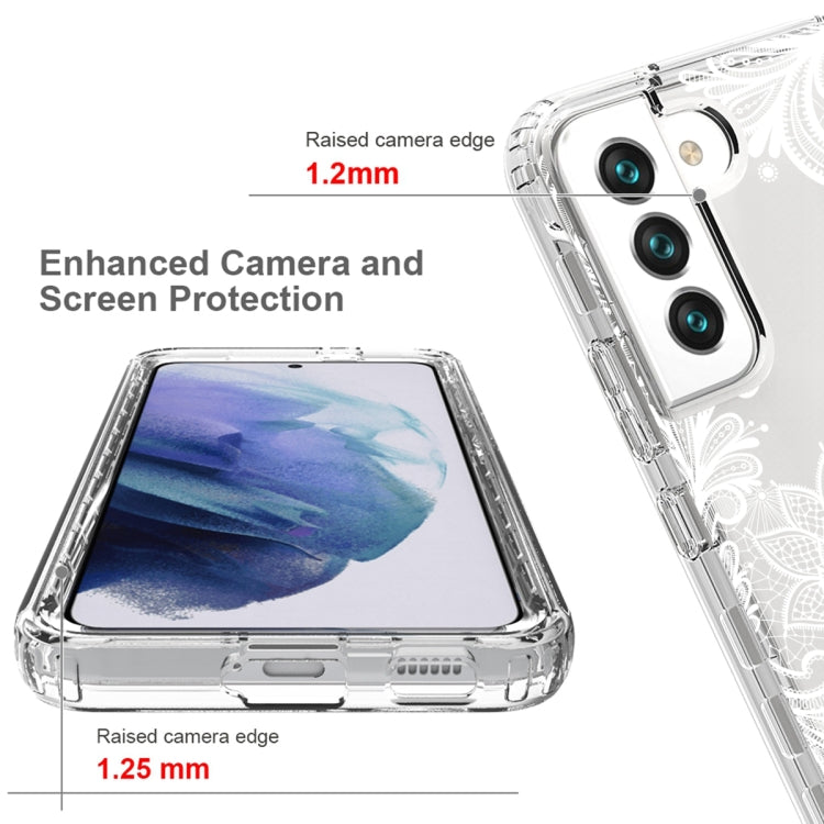 For Samsung Galaxy S22+ 5G PC+TPU Transparent Painted Phone Case