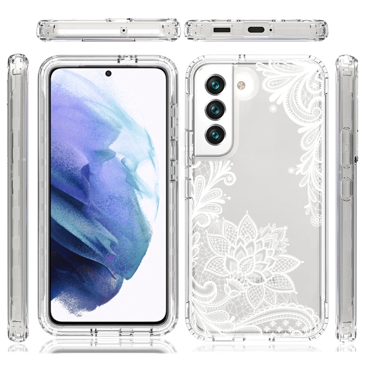 For Samsung Galaxy S22+ 5G PC+TPU Transparent Painted Phone Case