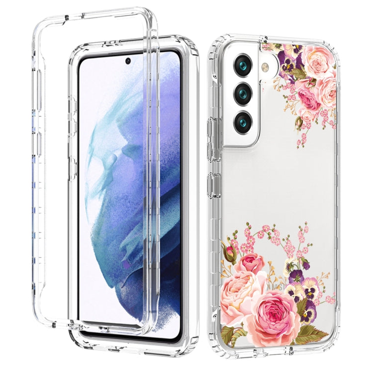 For Samsung Galaxy S22+ 5G PC+TPU Transparent Painted Phone Case