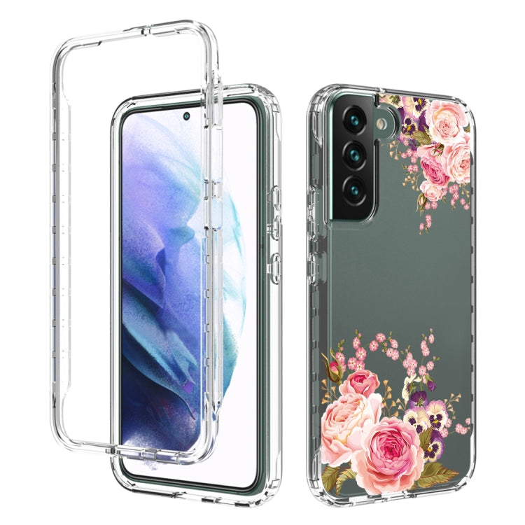 For Samsung Galaxy S22+ 5G PC+TPU Transparent Painted Phone Case