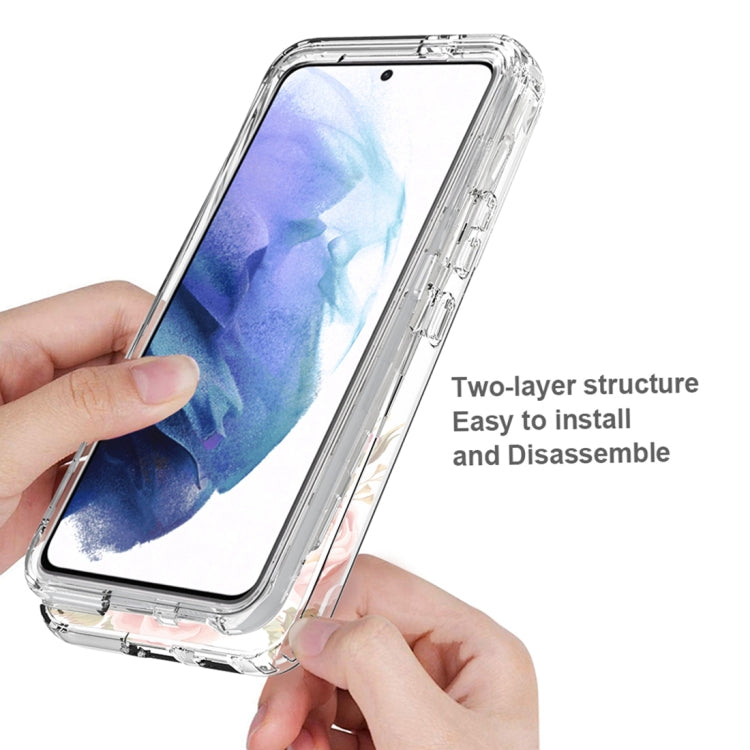 For Samsung Galaxy S22+ 5G PC+TPU Transparent Painted Phone Case