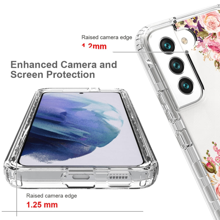For Samsung Galaxy S22+ 5G PC+TPU Transparent Painted Phone Case