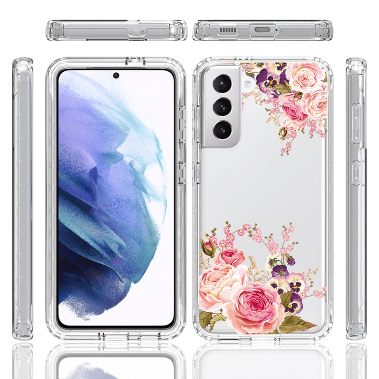 For Samsung Galaxy S22+ 5G PC+TPU Transparent Painted Phone Case