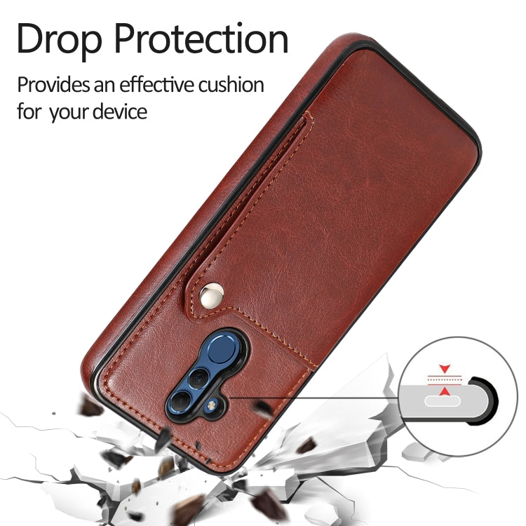 For Huawei Mate 20 Lite Pure Color Oblique Card PU + TPU Phone Case