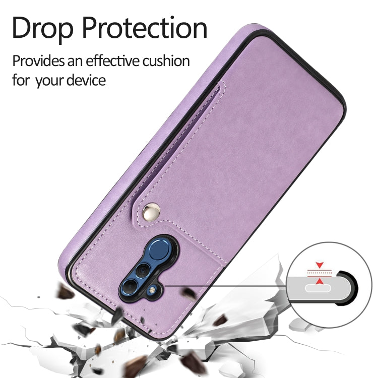 For Huawei Mate 20 Lite Pure Color Oblique Card PU + TPU Phone Case
