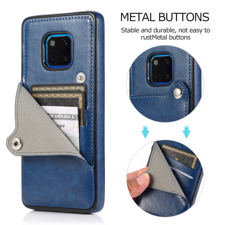 For Huawei Mate 20 Pro Pure Color Oblique Card PU + TPU Phone Case