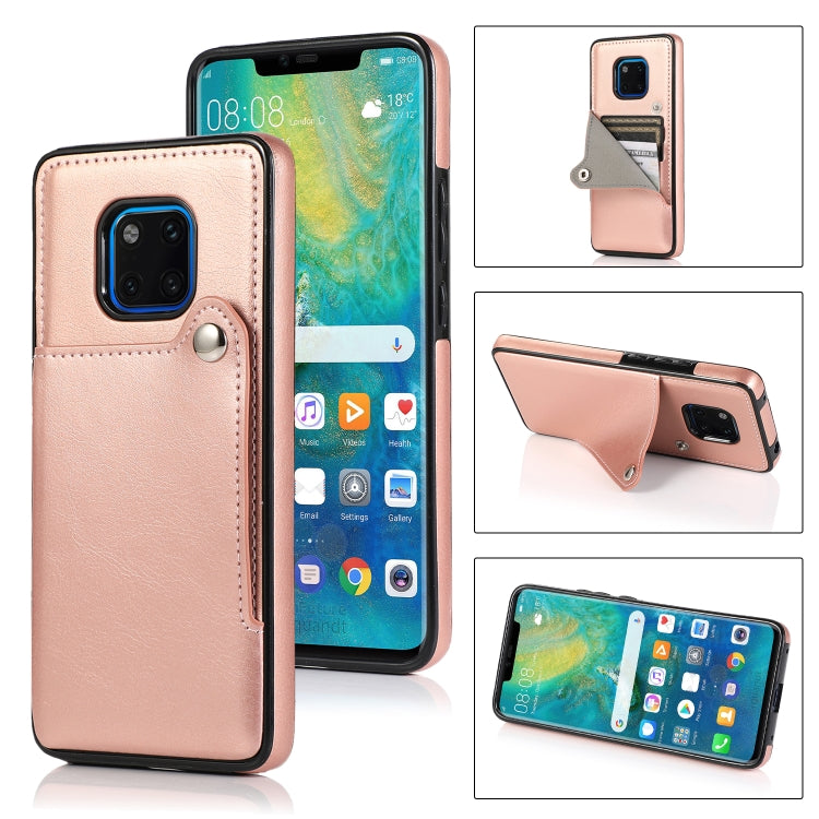 For Huawei Mate 20 Pro Pure Color Oblique Card PU + TPU Phone Case