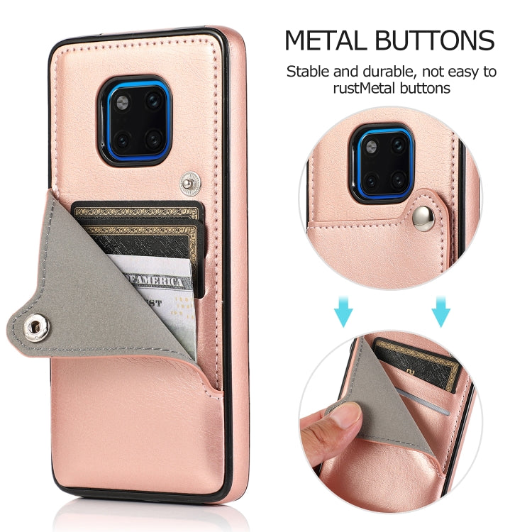 For Huawei Mate 20 Pro Pure Color Oblique Card PU + TPU Phone Case