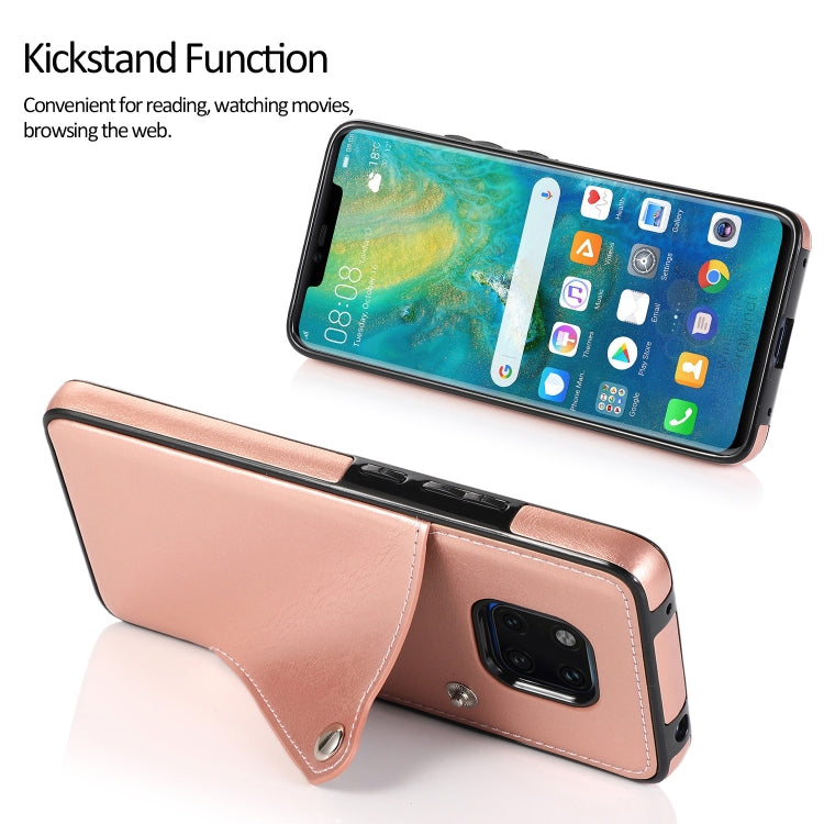 For Huawei Mate 20 Pro Pure Color Oblique Card PU + TPU Phone Case
