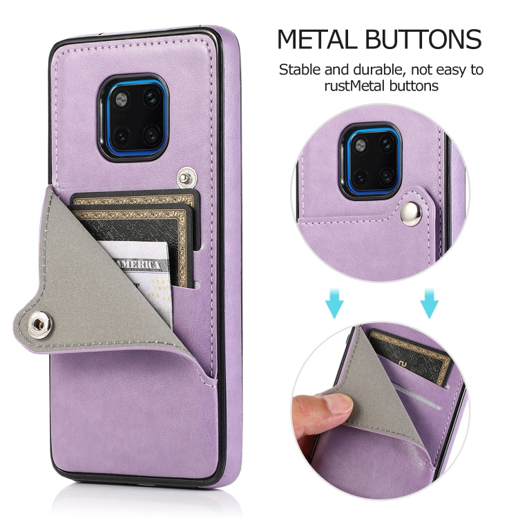 For Huawei Mate 20 Pro Pure Color Oblique Card PU + TPU Phone Case