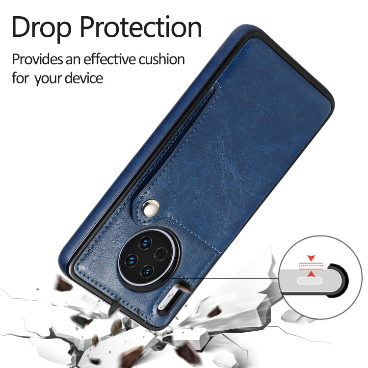 For Huawei Mate 30 Pure Color Oblique Card PU + TPU Phone Case