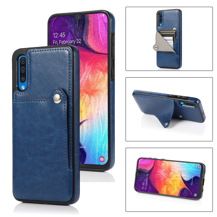 For Huawei P30 Pure Color Oblique Card PU + TPU Phone Case