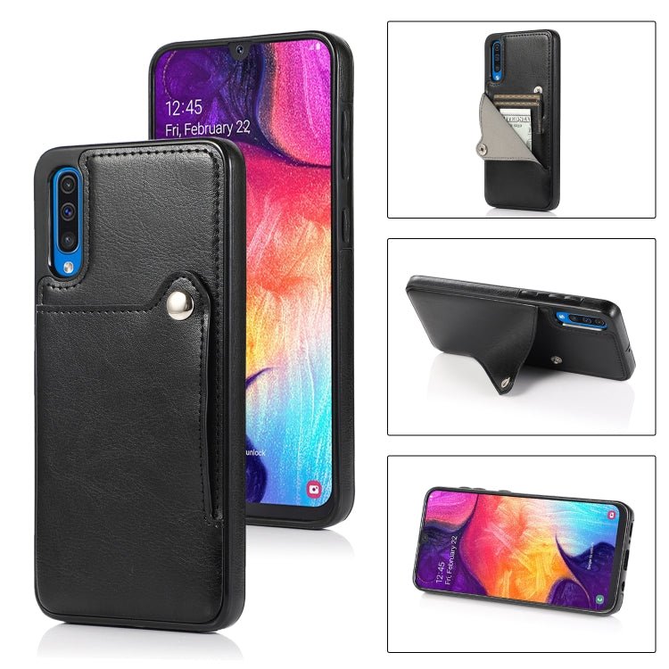 For Huawei P30 Pure Color Oblique Card PU + TPU Phone Case