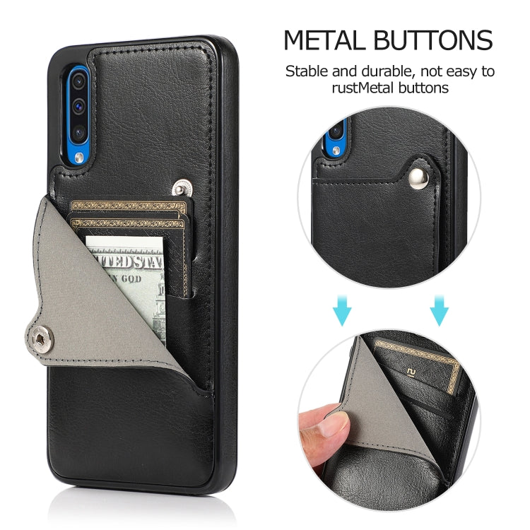 For Huawei P30 Pure Color Oblique Card PU + TPU Phone Case