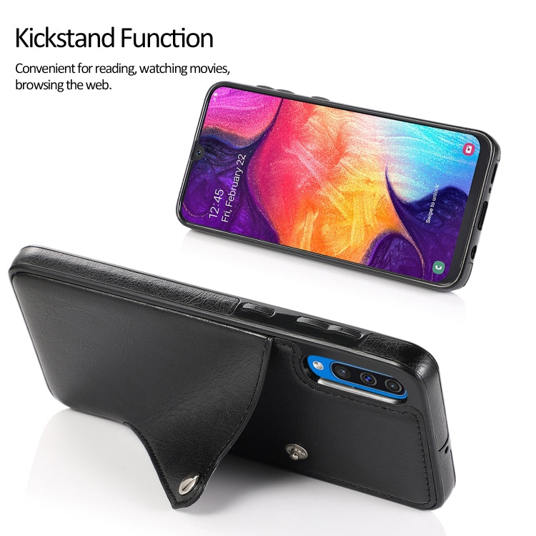 For Huawei P30 Pure Color Oblique Card PU + TPU Phone Case