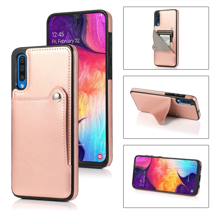 For Huawei P30 Pure Color Oblique Card PU + TPU Phone Case