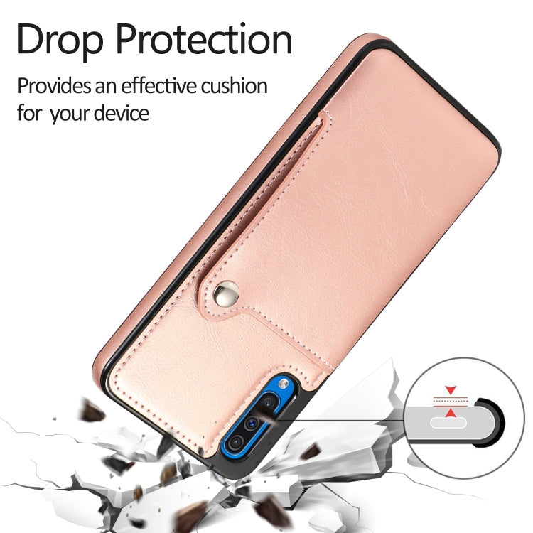 For Huawei P30 Pure Color Oblique Card PU + TPU Phone Case