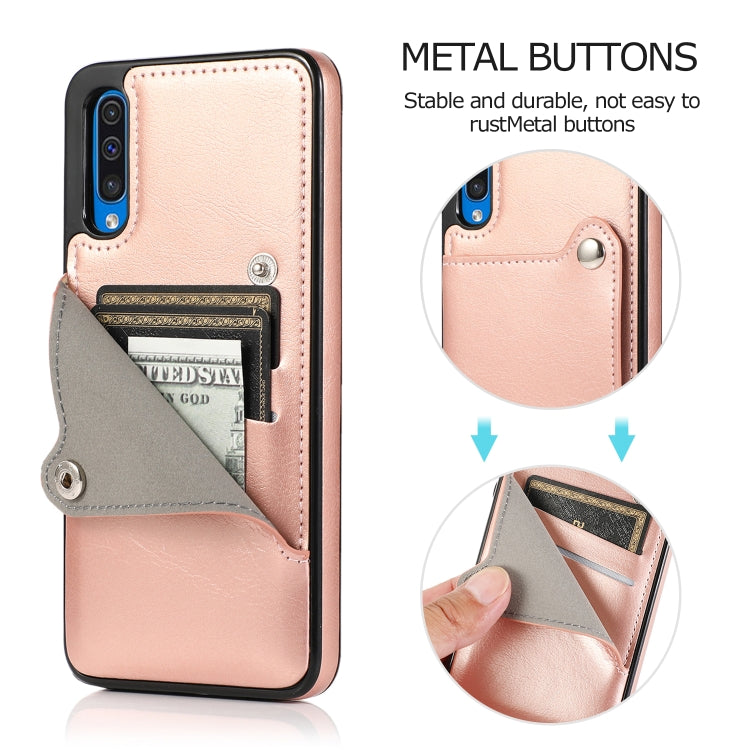 For Huawei P30 Pure Color Oblique Card PU + TPU Phone Case