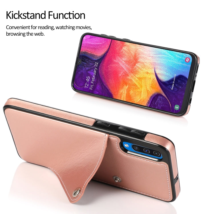 For Huawei P30 Pure Color Oblique Card PU + TPU Phone Case