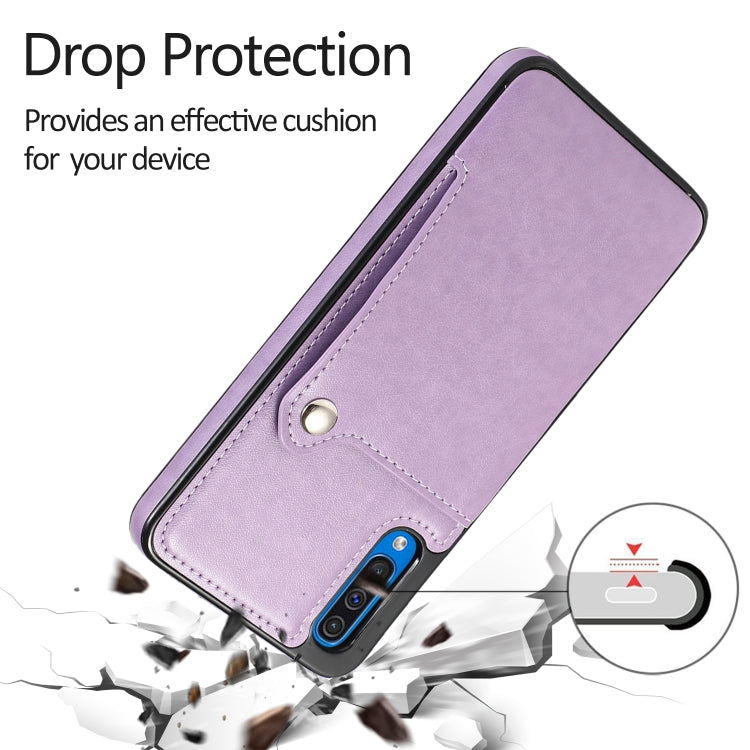 For Huawei P30 Pure Color Oblique Card PU + TPU Phone Case
