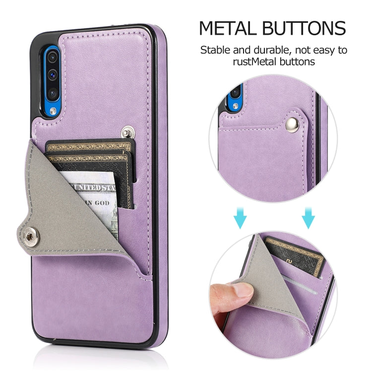 For Huawei P30 Pure Color Oblique Card PU + TPU Phone Case