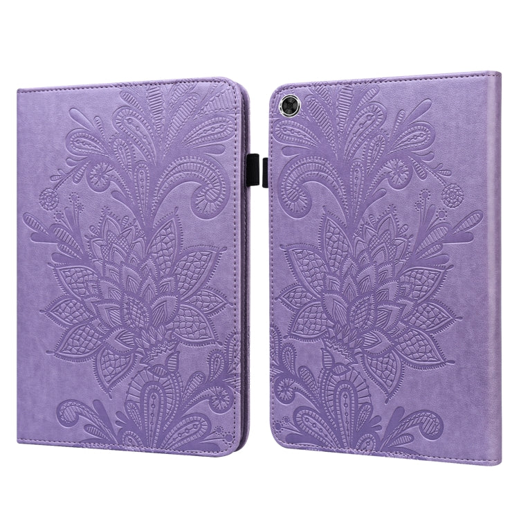 For Lenovo M10 Plus 10.6 3rd Gen 2022 Lace Flower Embossing Pattern Leather Tablet Case